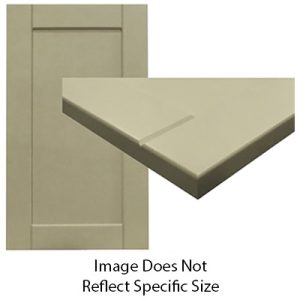 Cabinet - Door - FPSQ - 15" x 27" - 1 3/4" Rail - Hardwood - Brown Soft Maple - Mission w/Chamfer - SR7 Edge - Painted Rockingham Linen