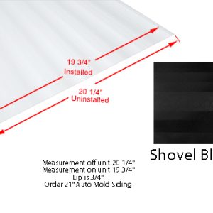 Siding - 024 - 21" x 96" - 1MTU AM - Shovel Black