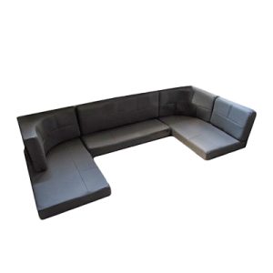 Cushion - U Dinette - Booth - Slate - 78 1/2" - Freil Cement - w/T270 Cub - Domestic