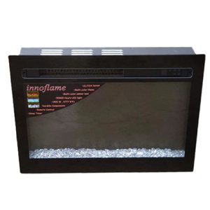Fireplace - 30" - Electric - Recessed - LED - w/Crystal Ember Bed & Remote - RV30D80S-C1