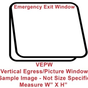 Window - 36" x 22" - VEPW - Grey 20 - Temp - Black Frame #2000