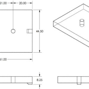 Tank - Fresh Water - 44 1/2" x 61" x 6 3/4" - .125 Poly - White