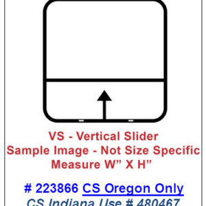 Window - 24" x 40" - VS - Grey 55 - Temp - Black Frame - #8500