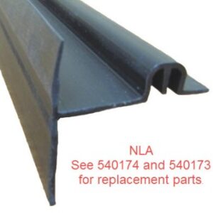 Seal - Co-Extruded - Upper Floor Cap/Wear Bar - 1/2" - Black - 12 1/2'