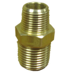 Fitting - Nipple - 1/2" x 3/8" Pipe - Hex MPT Both Ends