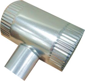Duct - Tee - 4" x 4" x 2" - Plenum Adapter