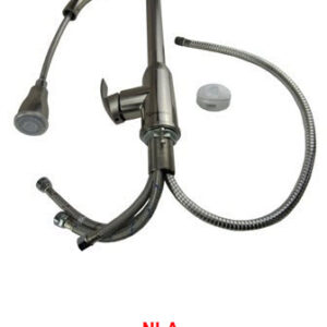 Faucet - Kitchen - Pull Down - Satin Nickel - Pedestal Mount