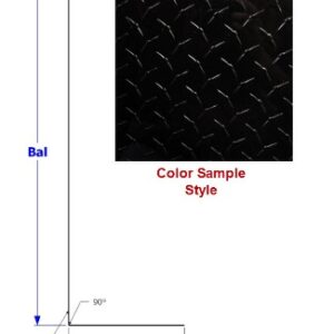 Siding - Metal - 024 - 23" x 96" - D-22 - Black - TE