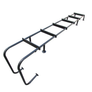 Ladder - 6 Step - Laredo - LH - Lower Bottom Standoffs 2" - Black