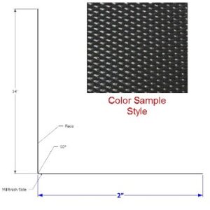Skirt - Metal - 030 - 16" x 120" - D-120 - Black - TP DE - (Tread Inside)