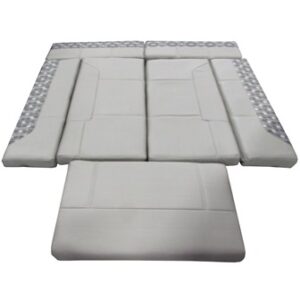 Cushion - U Dinette - Lakeside - 83" - Straight Back - Under Pressure Alloy/Ombre Pebble - w/T210 Silver