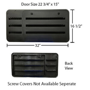 Refrigerator - Vent - Large Sidewall - Black - 2118