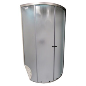 Shower - Door -  Apex Series - Curved - 34" x 65" - Nickel - w/Mistlite Glass