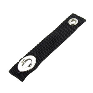 Strap - 8" - w/1 CS & Grommet - Poly Webb - Black