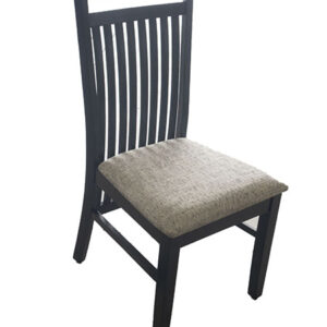 Chair - Dinette - Carr Style - Mission Back - w/Storage - Black - Fanciful - Domino
