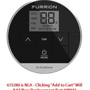 A/C - Thermostat - Single Zone - LED Backlit Wall - Black - FACW10SA-BL