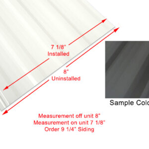 Siding - 024 - 9 1/4" x 76 3/4" - 1MDM SL - Coachmen Gray - CC