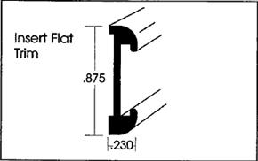 Trim - 7/8" x 16' - K126 - Polar White - 3/4" Insert