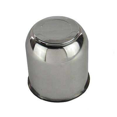 Tire - Hub Cover - 4/250 - 6 Lug - Stainless Steel - Lug Open - w/ABS Chrome Insert