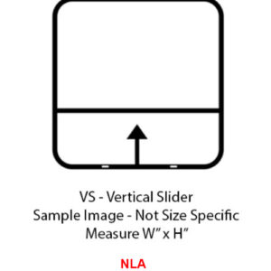 Window - 24" x 40" - VS - Grey 20 - Temp - Black Frame #8500