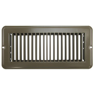 Grill - Register - Floor - 4" x 10" - Non Dampered - Brown - Import