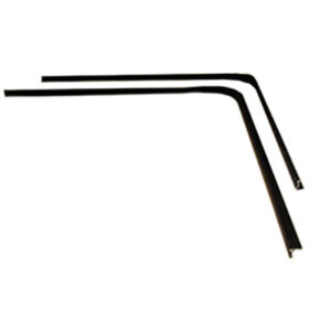 Trim - Prebent - Gooseneck - 2 Pc - Black