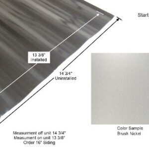 Siding - 030 - 16" x 96" - Brushed Nickel Tuff Coat