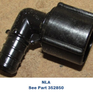 Fitting - Elbow - Swivel - 1/2"B - Rib Nut - Poly Alloy