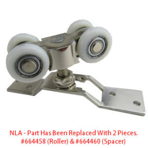 Track - Sliding Door - Rollers Only - w/Bracket