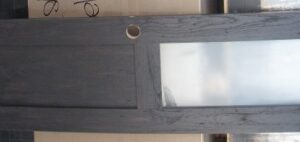 Passage - Door - 1 1/4" x 19 1/4" x 71" - RH - Carb 2 - L&L - Sandblast/Panel Bottom - Minster Rub Thru