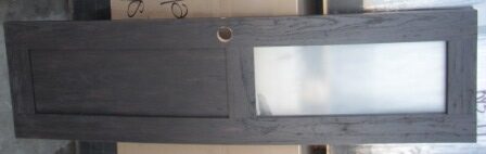 Passage - Door - 1 1/4" x 19 1/4" x 71" - RH - Carb 2 - L&L - Sandblast/Panel Bottom - Minster Rub Thru