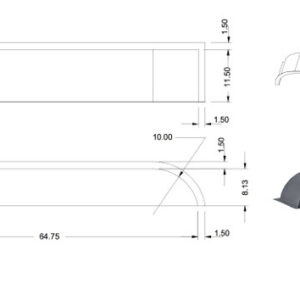 Wheel Well - Rotomold - V-312 - (R265) - Black