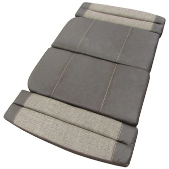 Cushion - Dinette - Twig - 40" - w/Radius Seats - Camel Back - Lexi Shelburne/Danmaer Chestnut - w/T700 Tan - Revised