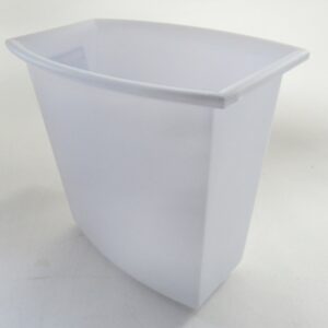 Wastebasket - 2 Gal - Rect - Vanity - White
