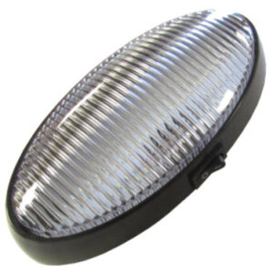 Light - Porch - Clear Lens - w/Switch - White LED