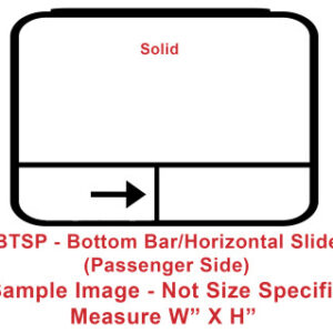 Window - 60" x 35" x 9" - SP/BT - CLR - Temp - Black - #8800