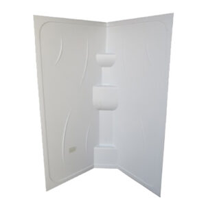Shower - Surround - Radius - 34" x 65 1/2" - White