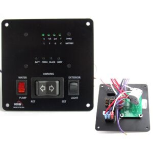 Monitor Panel - Batt/F/G - Printed Panel - w/3 K101 Pigtails - Black