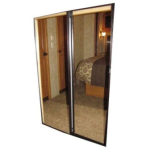 Closet - Mirrored Door - 59 7/8" x 51 1/2" - Assembled Kit - Black