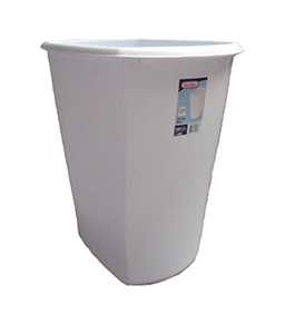 Wastebasket - 40 Qt - White