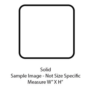 Window - 24" x 20" - Solid - Dark Glass - Black Frame - 1 7/8" Ring - 18R