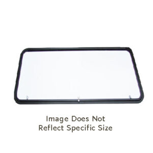 Baggage - Door - TH - 68" x 48" - w/Strut Brkts - Vixen Polar White SG - Polar White SG - Outside Cook Ctr - w/Black Trim - 1K1F2TL