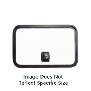 Baggage - Door - TH - 30" x 16" - Vixen Polar White SG - Polar White SG - w/Black Trim - 1S