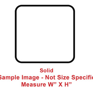 Window - 60" x 20" - Solid - Dark Glass - Temp - Black Frame - 1 7/8" Ring