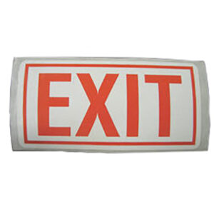 Label - Exit - White