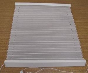 Shade - Night Only - 14" x 37" - Pleated - Suede Stitchbond