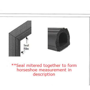 Seal - Ramp - 95.375" x 95.375" - Black - 10/Bx