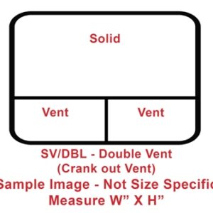 Window - 72" x 35" x SV/DBL - Gry 20 Temp - Black - #2000