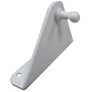 Bracket - Door - Gas Strut - 11 Ga. - Straight - White