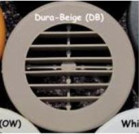 Grill - Vent Cover - 4" - Rotaire - w/No Damper - Dura Beige - 96/Ctn